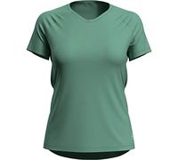 Odlo Camisa de Mujer S/S Cuello Redondo Lou, Camiseta de Manga Corta, Color Menta, Talla S