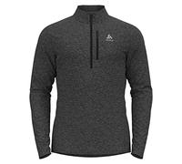 Odlo Camiseta de Manga Larga con Medio Cierre TENCIA Sudadera, Hombre, Gris Oscuro, L