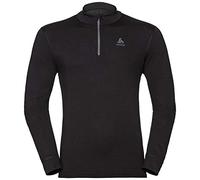 Odlo Camiseta de Manga Larga de Ropa Interior Funcional con Cremallera Merino 200 Ropa Interior Funcional de Manga Larga con Cremallera Hombre