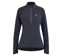 Odlo Camiseta de Manga Larga Unisex 1/2 Zip Zeroweight Negro - Marca EAN: 7617977055174 - Talla: L