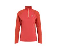 ODLO Camiseta interior con cremallera para mujer Essentials Ceramiwarm rojo oscuro | L
