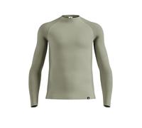 ODLO Camiseta interior de hombre Natural Merino 260 con media cremallera gris claro | L