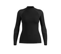 ODLO Camiseta interior de mujer Natural Merino 260 con media cremallera negro | S