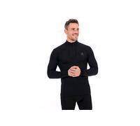 Odlo Ropa interior térmica para hombre Active Warm I Camiseta térmica de manga larga I Ropa interior térmica para esquiar Camiseta térmica de manga larga con cuello y media cremallera I Hombre
