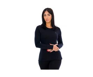 Odlo camiseta manga larga Mérinos 260 Natural S Negro