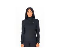 Odlo camiseta manga larga Turtle Neck 1/2 zip ECO vêtement running femme XL Noir