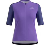 ODLO Essential Heritage Print Tshirt S/u Collar S/s Full Zip W - Mujer - Violeta - talla L- modelo 2025