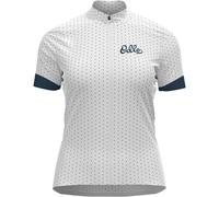 ODLO Essential Odlo Print Stand-up Collar S/s Fz W - Mujer - Blanco - talla L- modelo 2024