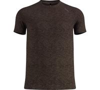 Odlo Essential Seamless Camiseta de Running Hombres marrón - Brown Granite Melange XXL