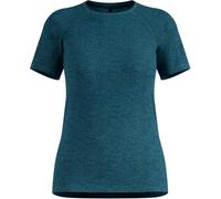 Odlo Essential Seamless Camiseta de Running Mujeres Color petróleo - Reflecting Pond Melange XL