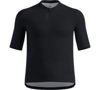 ODLO Essential T-shirt S/u Collar S/s Full Zip - Hombre - Negro - talla XL- modelo 2025