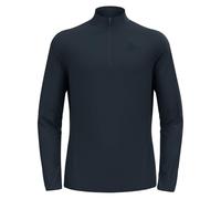 Odlo Fleecepullover Herren Essential Light I Midlayer mit Halbreißverschluss I Langarm Wandershirt Capa Media, Azul Oscuro (Dark Sapphire), Large Hombres