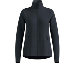 Odlo - Forros polares mujer - Mid Layer Full Zip Essential Grid Fleece W Black Melange para Mujer - Talla M - Negro Negro M