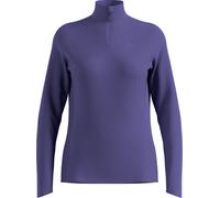 Odlo - Forros polares mujer - Mid Layer Half Zip Essential Ceramiwarm W Skipper Blue para Mujer - Talla L - Púrpura Púrpura L