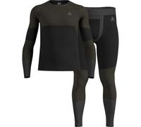 Odlo Fundamentals Performance - Conjunto de ropa interior para hombre, color negro, talla L