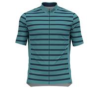 Odlo Hombre Camiseta de ciclismo con cremallera y estampado ESSENTIALS