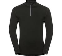 Odlo Hombre Camiseta de manga larga de ropa interior funcional con cremallera 100% MERINO 200 GRAMM