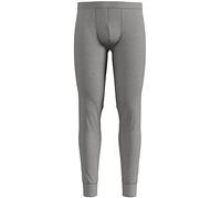 Odlo Hombre Pantalones Largos de Ropa Interior Funcional 100% Merino 200 Gramm, Grey Melange, XXL