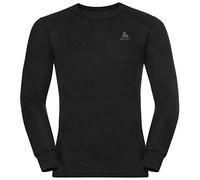 Odlo Hombres Active Warm Eco Bi Top Crew Neck Longsleeve Laufbekleidung Camiseta De Manga Larga Black - Negro S
