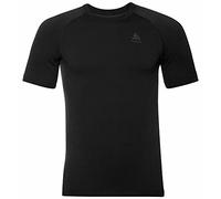 Odlo Hombres Performance Warm Eco Bi Top Crew Neck tee Laufbekleidung Camiseta De Manga Corta Black/New Odlo Graphite Grey - Negro S