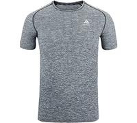 Odlo Hombres T-Shirt Crew Neck Shortsleeve Essential Seamless Laufbekleidung Camiseta De Running Grey Melange - Gris XL