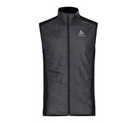 Odlo IRBIS HYBRID SEAMLESS X-WARM - Chaleco para hombre, color negro y gris plata, talla S