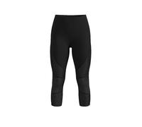 ODLO Mallas térmicas de merino 3/4 para mujer negro | M