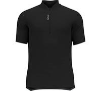 Odlo Men's Essential Half Zip Jersey, Black, S