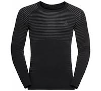 Odlo Men's Performance Light Long-Sleeve Base Layer Top, Black, XL