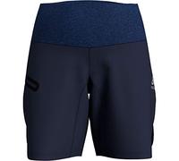 Odlo Millennium Shorts Pantalones Cortos para Mujer, Estate Blue, Large