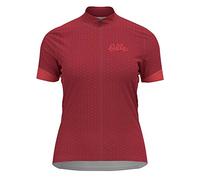 Odlo Mujer Camiseta de ciclismo con cremallera y estampado ESSENTIALS