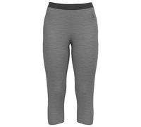 ODLO Pantalón 3/4 de mujer Merino 200 gris | L