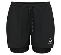 Odlo Mujeres Essential 3 Inch 2In1 Shorts Laufbekleidung Pantalones Cortos Schwarz - Negro XS