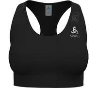 Odlo Mujeres Essential Bralette Print Laufbekleidung Sujetador Deportivo Black - Negro M