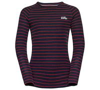 Odlo Ninos Camiseta de manga larga de ropa interior funcional con estampado de rayas ACTIVE WARM ORIGINALS ECO
