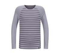 Odlo Odlo Thermounterwäsche Kinder Active Warm Stripes I Sportunterwäsche Mädchen Jungen I Langarm Thermoshirt Camiseta Unisex niños (Pack de 1)