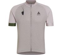 ODLO Performance S/s Jersey Tshirt S/u Collar S/s Full Zip - Hombre - Gris - talla S- modelo 2025