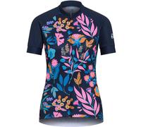 ODLO Performance S/s Jersey Tshirt S/u Collar S/s Full Zip - Mujer - Azul / Rosa / Narnaja - talla M- modelo 2025