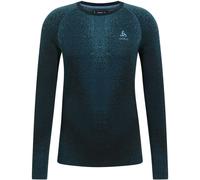 ODLO Performance Warm Blackcomb Bl Top Crew Neck L/s - Hombre - Azul - talla S- modelo 2025