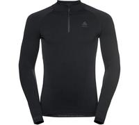ODLO Performance Warm Eco Bl Top Turtle Neck L/s Half Zip - Hombre - Negro / Gris - talla M- modelo 2026
