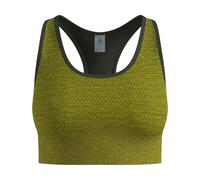 Odlo - Ropa de senderismo mujer - Seamless Medium - Padded Bra W Guacamole Melange para Mujer - Talla S - Caqui Caqui S