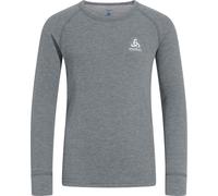 Odlo - Ropa interior técnica niños - BL Top Crew Neck LS Active Warm Eco Kids Steel Grey Melange - Talla Infantil 140 cm - Gris Gris 140 cm