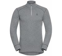 Odlo Ropa interior térmica para hombre Active Warm I Camiseta térmica de manga larga I Ropa interior térmica para esquiar Camiseta térmica de manga larga con cuello y media cremallera I Hombre