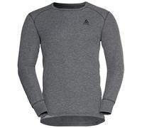 Odlo Ropa interior térmica para hombre Active Warm manga larga I Camiseta térmica I Ropa interior térmica para esquiar con cuello redondo