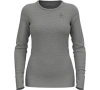 Odlo Ropa interior térmica para mujer Merino 200 I Ropa interior Merino para mujer I Camiseta térmica de manga larga Camiseta térmica de manga larga con cuello redondo I Mujer