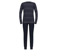 Odlo Ropa Interior térmica para niños Active Warm I Leggings de Invierno y Camiseta térmica de Manga Larga para niñas y niños I Conjunto de Ropa Interior de esquí cálida, Zafiro Oscuro - Gray Ridge,