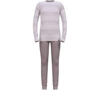 Odlo Ropa interior térmica para niños Active Warm I Leggings de invierno y camiseta térmica de manga larga para niñas y niños I Conjunto de ropa interior cálida de esquí, 116, Misty Lilac - Gray Ridge
