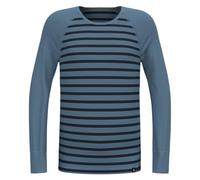 ODLO Active Warm Kids Stripes Bl Top Crew Neck L/s - Niño - Azul - talla 2 años- modelo 2025