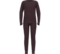 Odlo Ropa Interior térmica para niños Merino 200 I, Leggings de Invierno y Camiseta térmica de Manga Larga para niñas y niños, Juego de Ropa Interior cálida para esquí, Fudge, 140
