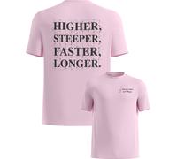 Odlo - Ropa para trail running - Essential Print Tee M Hyper Pink - Talla XL - Rosa Rosa XL